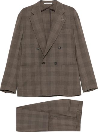 Tagliatore Checked Double-breasted Suit