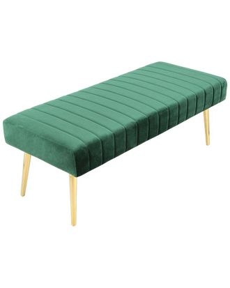 Pangea Home Gold Hilda Bench
