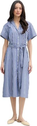DKNY Abito a chemise con cintura a righe - - Dresses - Donna - Blu - M