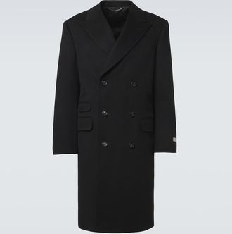 Canali Double-breasted wool and cashmere coat