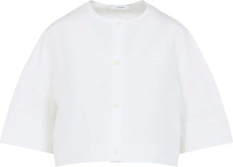 Givenchy Top con ricamo crop - Bianco