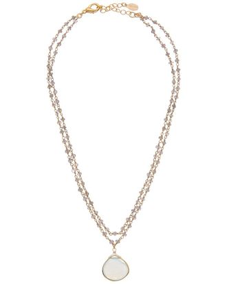 Rachel Reinhardt Jewelry 14K Over Silver Gemstone Necklace
