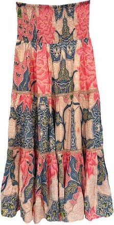 Alicia Bell Mandy Cotton & Silk Maxi Cover-Up Skirt in Open Beige at Nordstrom Rack, Size X-Large