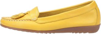 Riva Womens Aldons Slip-On Moccasin Loafer Shoes 7 UK Yellow