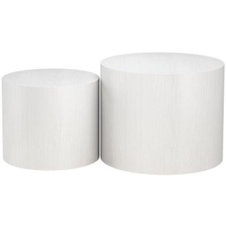 Vicco Tavolino da divano Giva, Bianco, 48 x 38 cm, Vicco