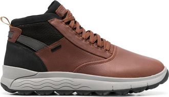 Geox Spherica 4X4 high-top sneakers - men - Calf Leather/Fabric/Rubber - 41 - Brown