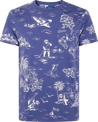 Polo Ralph Lauren T-Shirts - Heren - T-shirts - Blauw - S - Tops