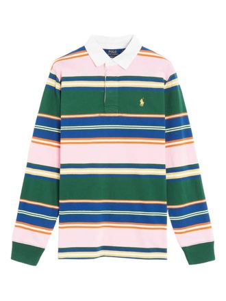 Polo Ralph Lauren striped rugby polo shirt - men - Cotton - L - Green