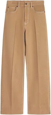 Celine Wide Trousers, female, Beige, Size: W27 Pantalon E26