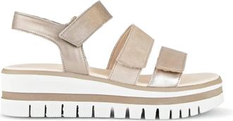 Gabor Womens 4-640-62 Sandal In Metallic