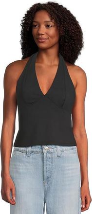 Free People Still Here Halter (Have It All) Womens Clothing Black : MD (Womens 8-10), Viscose