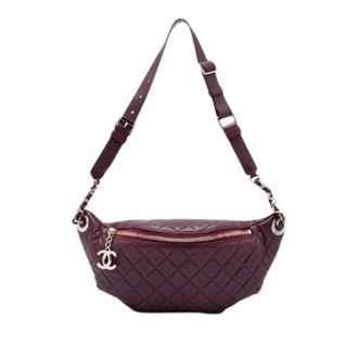 Chanel Pre-owned Vintage Belt Bag - Dames - Pre-owned - Rood - Maat: ONE Size Leer