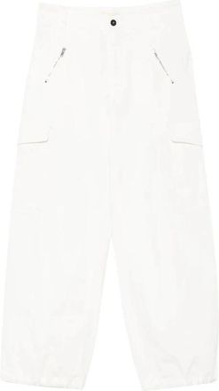 Barena Rechte broeken - Dames - Straight fit broeken - Wit - 2XS - Katoen - Broeken