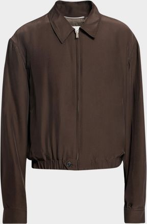 Saint Laurent Men & apos;s Viscose and Silk Blouson Jacket