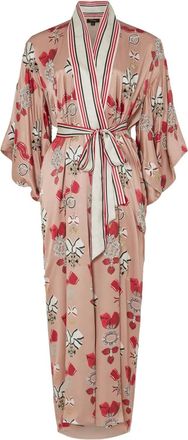 Temperley London Cappotto a fiori - Rosa