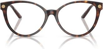Versace 52mm Cat Eye Optical Glasses in Havana at Nordstrom