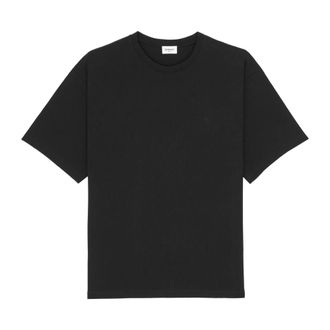 Saint Laurent T-Shirts, male, Black, Size: XL Cassandre Oversized T-shirt