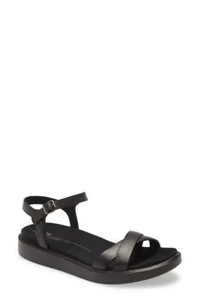 Ecco Yuma Ankle Strap Sandal in Black at Nordstrom Rack, Size 10-10.5Us / 41Eu