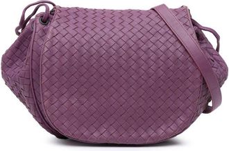 Bottega Veneta Pre-owned Bottega Veneta Nappa Intrecciato Flap Crossbody Ladies B01511064W
