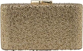 Anna Cecere Clutch con strass - Bags - Mujer - Amarillo - ONE SIZE