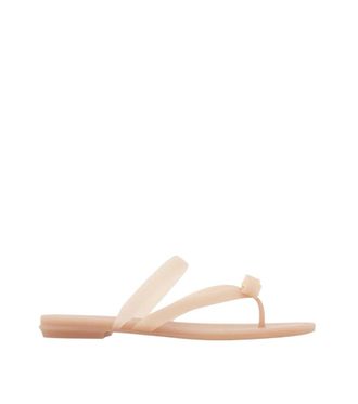 Ferragamo Pink Textured Vara Sandals