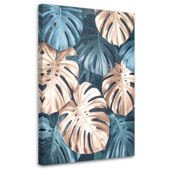 Feeby Impresi&oacute;n De Imagen Hojas Tropicales De Monstera Naturaleza Plantas 70x100