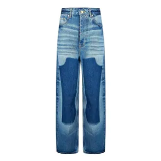 Ganni Loose-fit Jeans, female, Blue, Size: W25 L33 Loose-fit Jeans