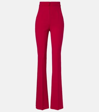 Max Mara Pantaloni flared Ecrine in cady