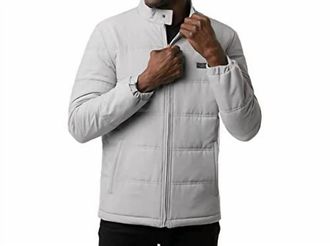 Travis Mathew Midnight Oil Jacket In Heather Gray