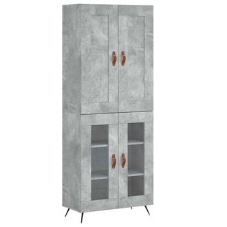 Berkfield Home Highboard Concrete Grey 69.5x34x180 cm Engineered Wood