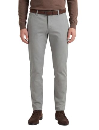 Alberto Rob katoenen chino grijs stretch