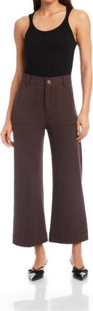 Fifteen Twenty Rylee Crop Pants In Brown