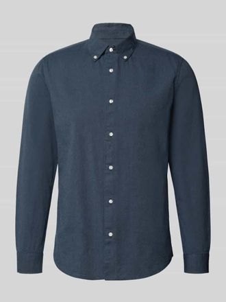 Mc Neal Slim Fit Freizeithemd aus reiner Baumwolle in Marine, Gr&ouml;&szlig;e XXL