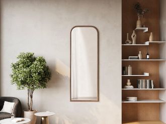 Vente-Unique Grande specchio in legno di hevea - L. 60 x H. 160 cm - Naturale - SANYA