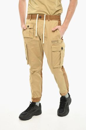 Dsquared2 Pantaloni Cargo Bicolore con Elastico in Vita Dsquared2