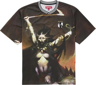 SUPREME Frank Frazetta Voetbalshirt - Heren - T-shirts - Veelkleurig - L - Tops