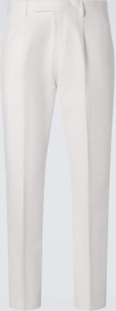 Ermenegildo Zegna Cotton and linen straight pants