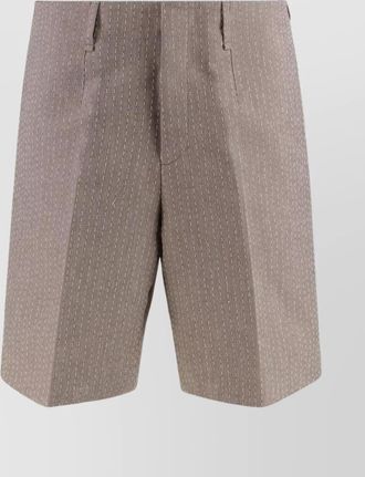 Fendi bermuda shorts cotton pinstripes