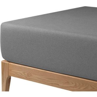 Colchones Aznar Sabana Bajera Protectora Transpirable Hasta Grosor 30 Cm 160 Cm - Gris Medio