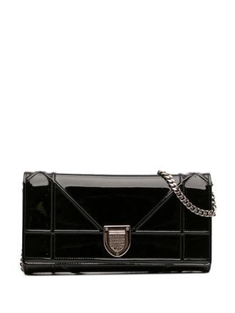 Dior 2016 Patent Diorama Croisiere Wallet On Chain crossbody bag - women - Patent Leather - One Size - Black