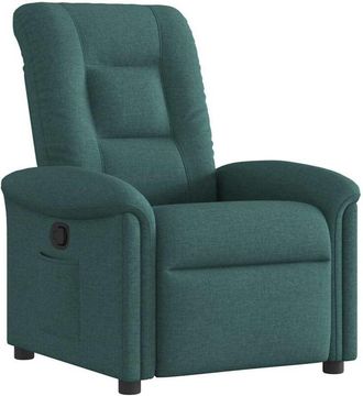 vidaXL Sill&oacute;n Reclinable De Tela Verde Oscuro Vidaxl