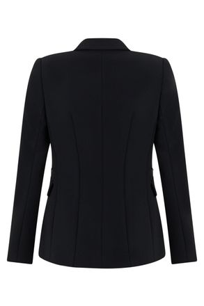 Elisabetta Franchi Single-Breasted Tailored Blazer - Black