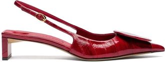 Jacquemus Duelo pumps - women - Eel Skin/CALFSKIN/Lambskin - 37 - Red