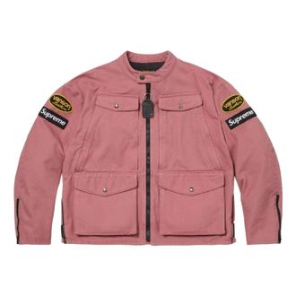 SUPREME x Vanson SS26 Leathers Cordura Jacket Pink SUP-SS26-054-PNK