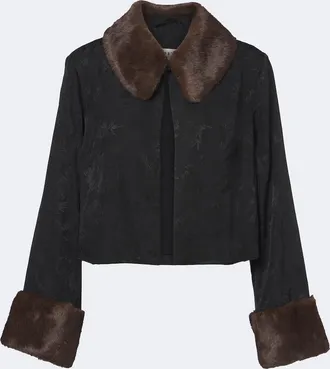 Rixo Luanne jacquard cropped jacket