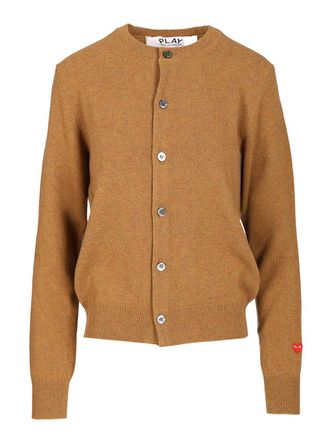 Comme Des Garçons Wool Cardigan Knitwear Beige-Donna