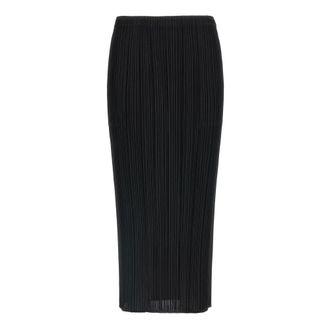 Issey Miyake Midi Skirts, female, Black, XL, Basics Midi Skirt