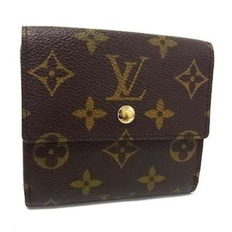 Louis Vuitton Monogram Brown Monogram Wallet (Tri-Fold) (Pre-Owned)