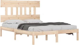 vidaXL Estructura De Cama De Madera Maciza 200x200 Cm Vidaxl