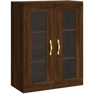 vidaXL Armario De Pared Marr&oacute;n Roble 69,5x34x90 Cm Vidaxl